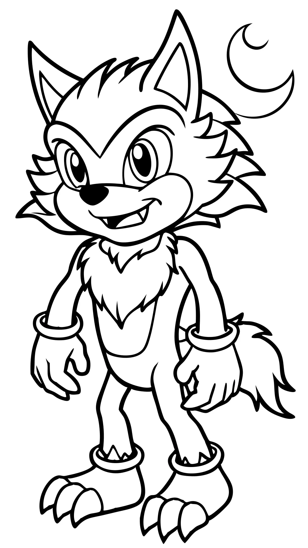 Sonic the Werehog Pages para colorear